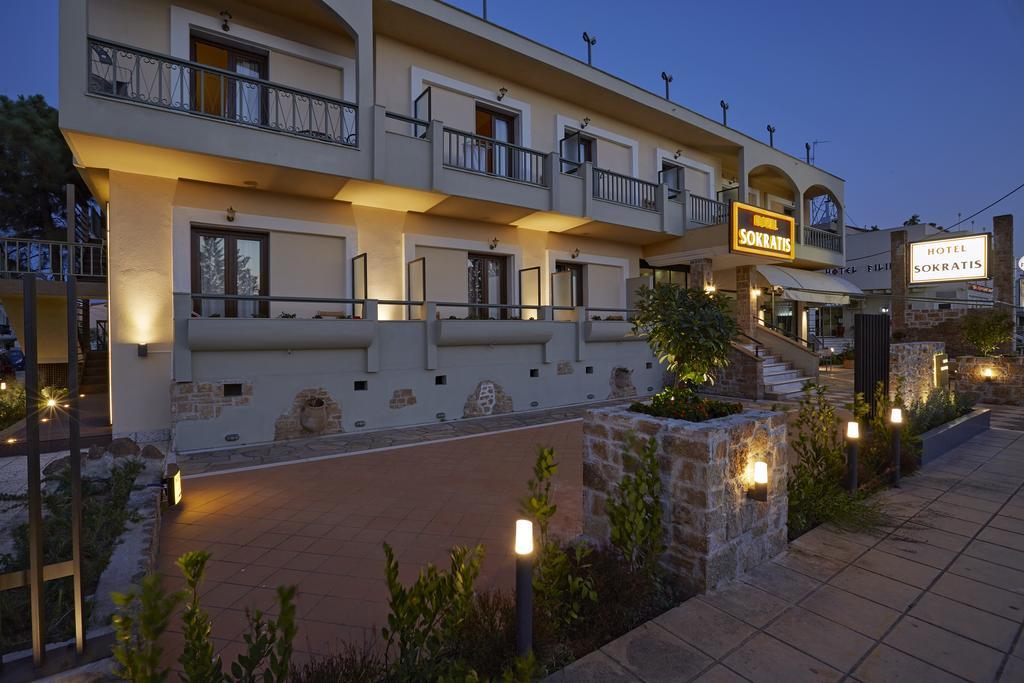 Sokratis Hotel Nea Moudania Exterior foto